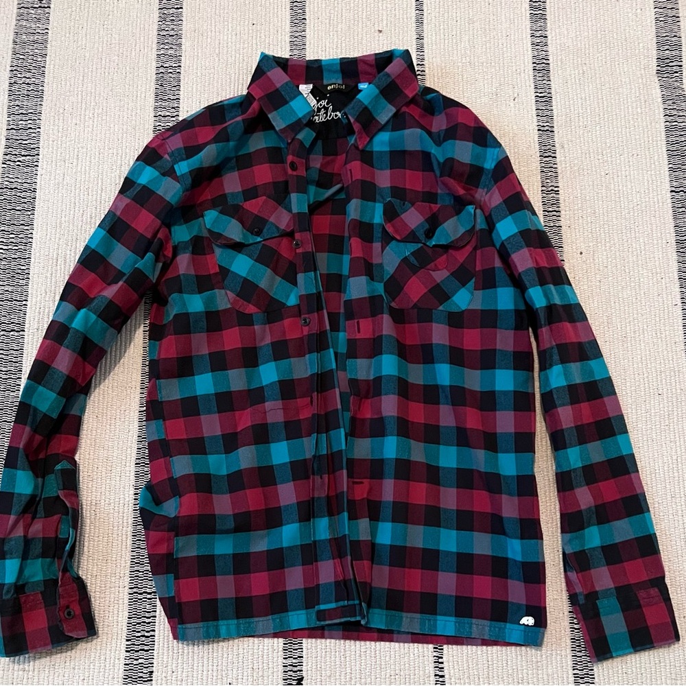 Enjoi Plaid Button-Up Shirt